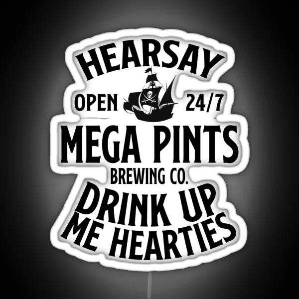 Hearsay Mega Pint Brewing Company Led RGB Neon Sign
