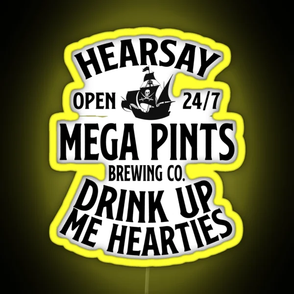 Hearsay Mega Pint Brewing Company Led RGB Neon Sign