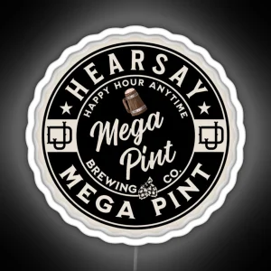 Hearsay Mega Pint Brewing RGB Neon Sign