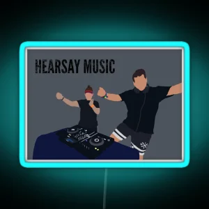 Hearsay Music RGB Neon Sign