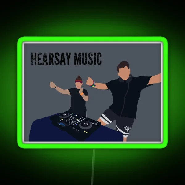 Hearsay Music RGB Neon Sign