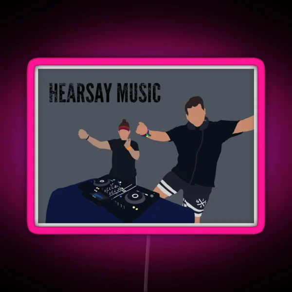 Hearsay Music RGB Neon Sign