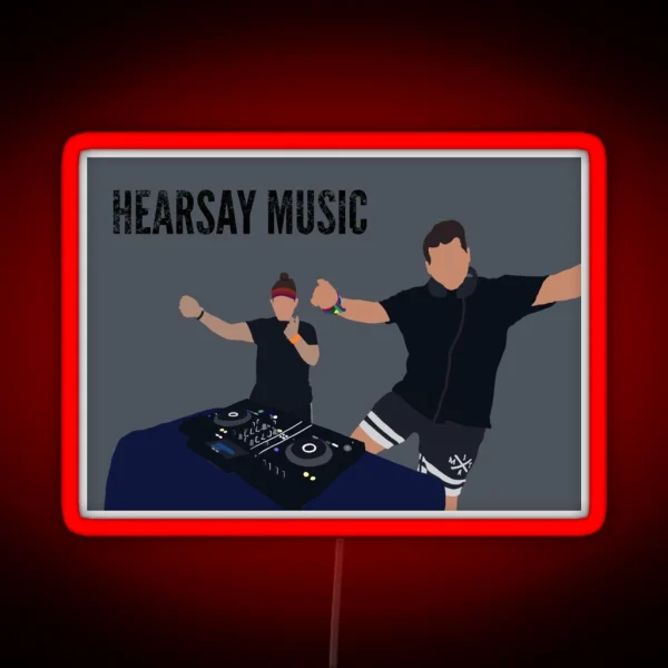 Hearsay Music RGB Neon Sign