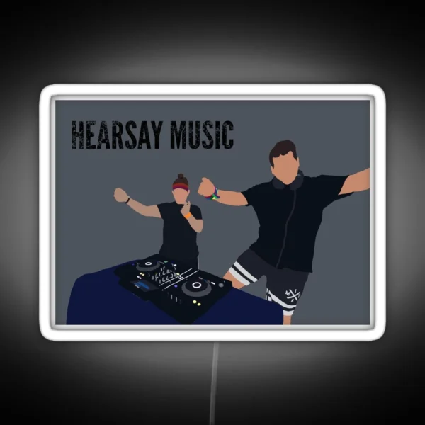 Hearsay Music RGB Neon Sign