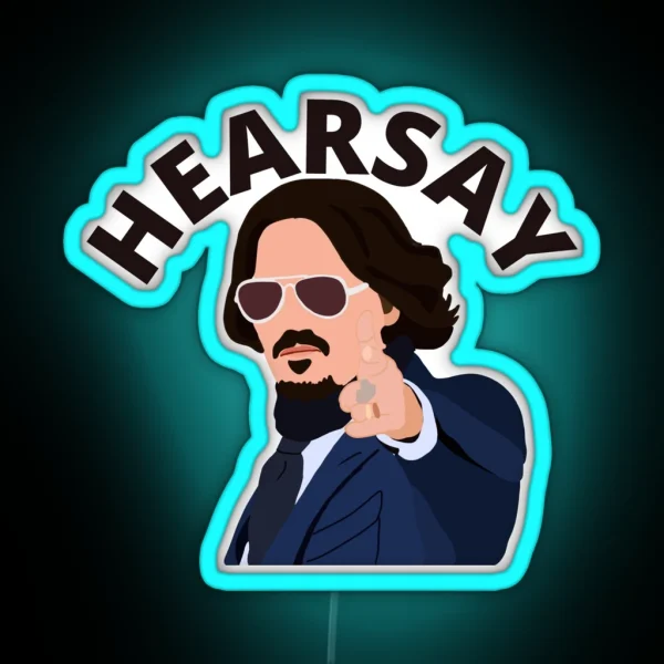 Hearsay RGB Neon Sign