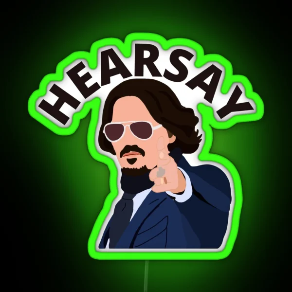 Hearsay RGB Neon Sign