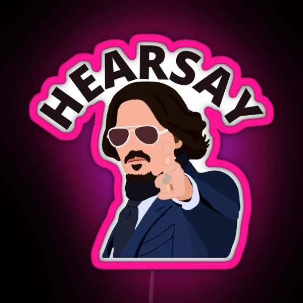 Hearsay RGB Neon Sign