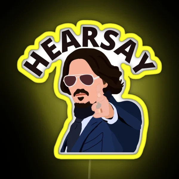 Hearsay RGB Neon Sign
