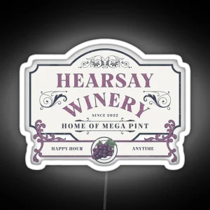 Hearsay Winery RGB Neon Sign