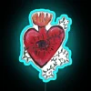RGB Neon Heart Ablaze Sign for Modern Home Decor Inspiration