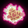 Add vibrant glow to any space with this heart container
