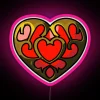Vibrant RGB LED Sign with Heart-Shaped Neon Light Display Box
