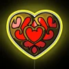 RGB Heart Container LED Sign for Modern Home Decor Spaces