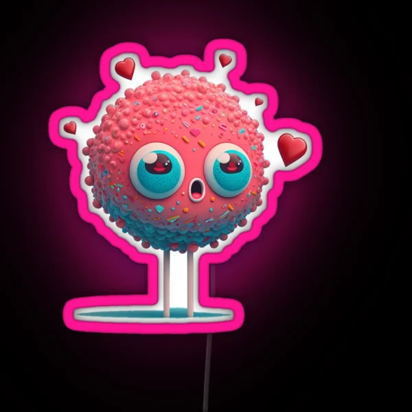 Heart Lolly For Valentine S Day Lover RGB Neon Sign