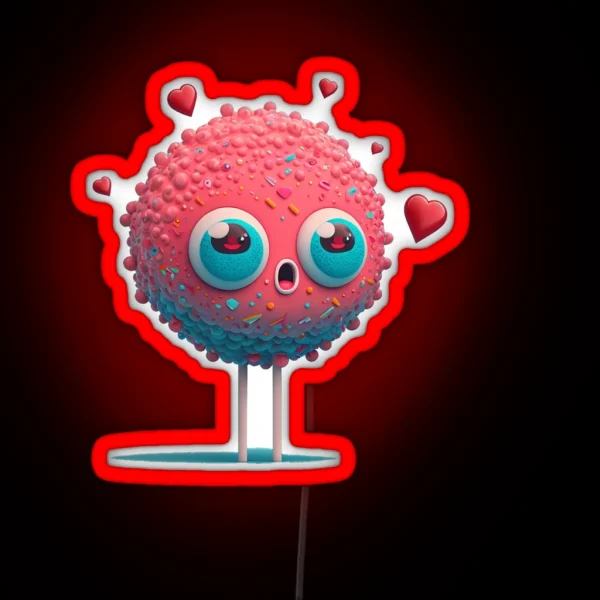 Heart Lolly For Valentine S Day Lover RGB Neon Sign