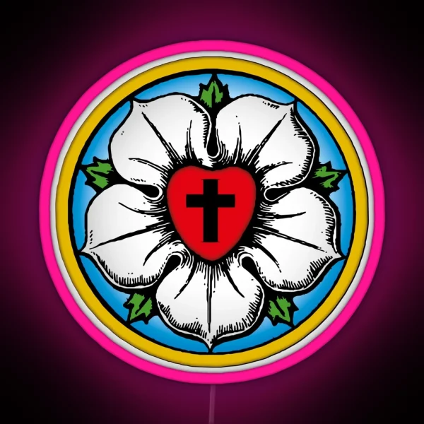 Heart Lutheran RGB Neon Sign