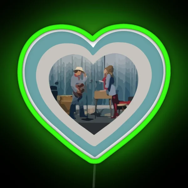 Heart Of Bruno M And Lady G RGB Neon Sign