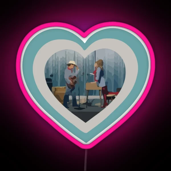 Heart Of Bruno M And Lady G RGB Neon Sign