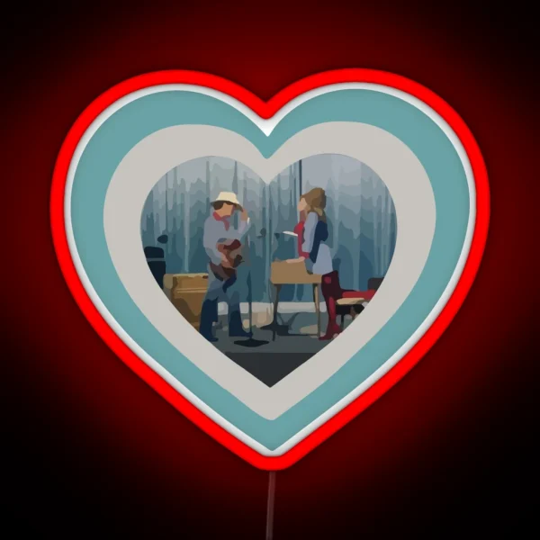 Heart Of Bruno M And Lady G RGB Neon Sign