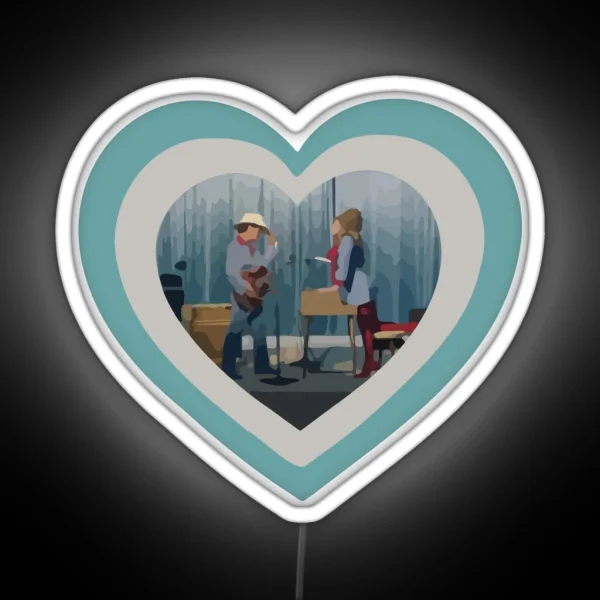 Heart Of Bruno M And Lady G RGB Neon Sign