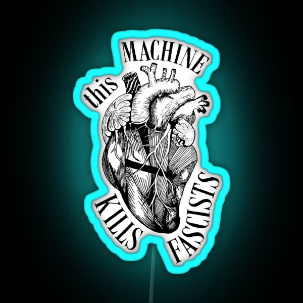 Heart Of Fascists RGB Neon Sign