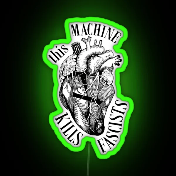Heart Of Fascists RGB Neon Sign