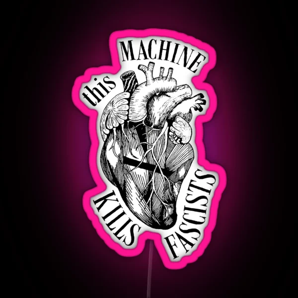 Heart Of Fascists RGB Neon Sign