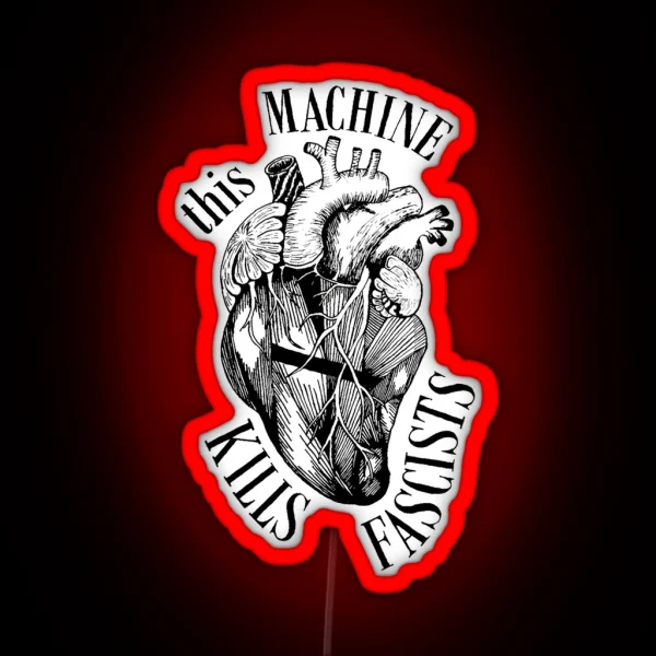 Heart Of Fascists RGB Neon Sign
