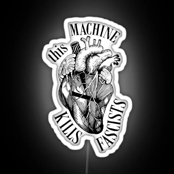 Heart Of Fascists RGB Neon Sign