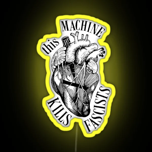 Heart Of Fascists RGB Neon Sign