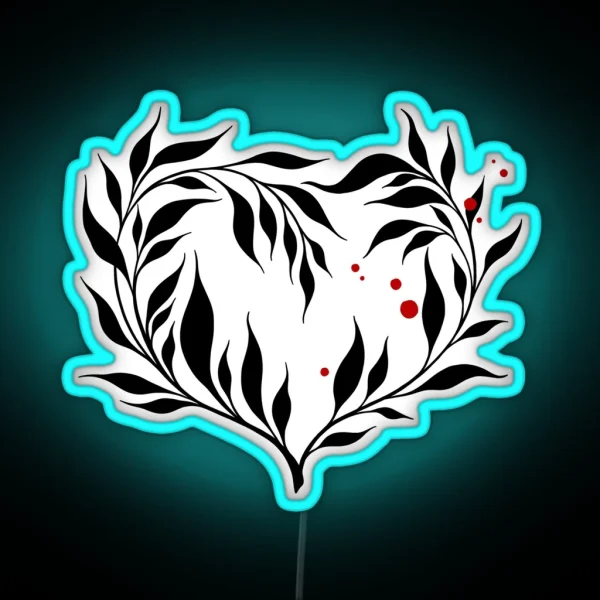 Heart Of Leaves RGB Neon Sign