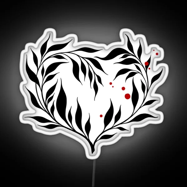 Heart Of Leaves RGB Neon Sign
