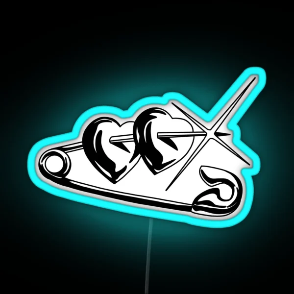 Heart Pin RGB Neon Sign