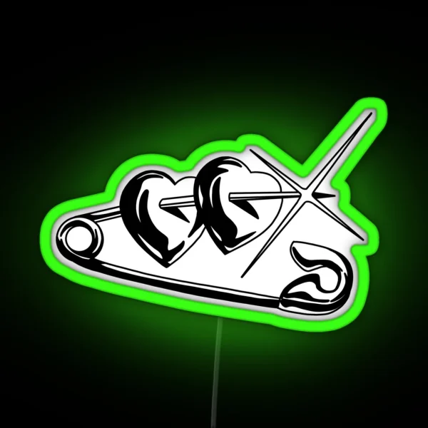 Heart Pin RGB Neon Sign