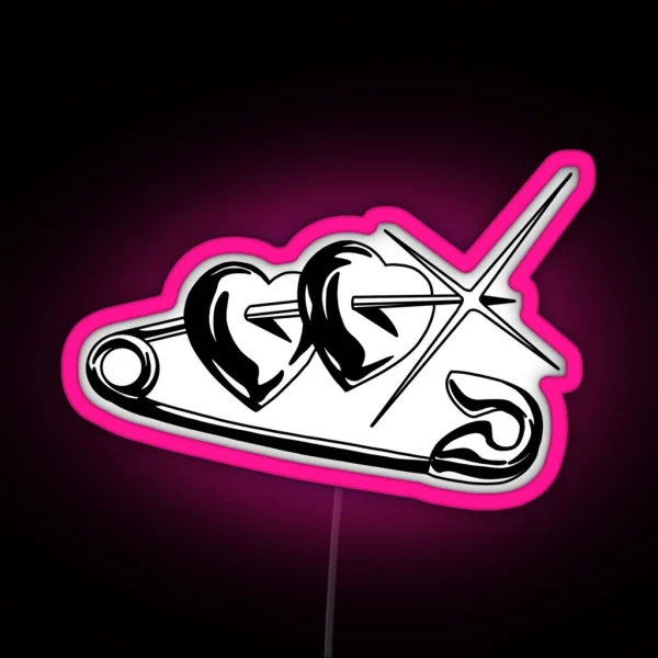 Heart Pin RGB Neon Sign