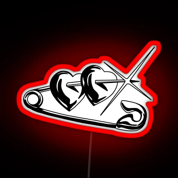 Heart Pin RGB Neon Sign