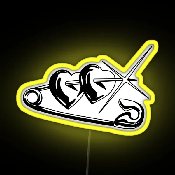 Heart Pin RGB Neon Sign
