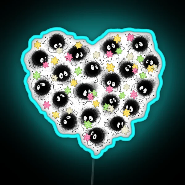 Heart Soot Spirits RGB Neon Sign