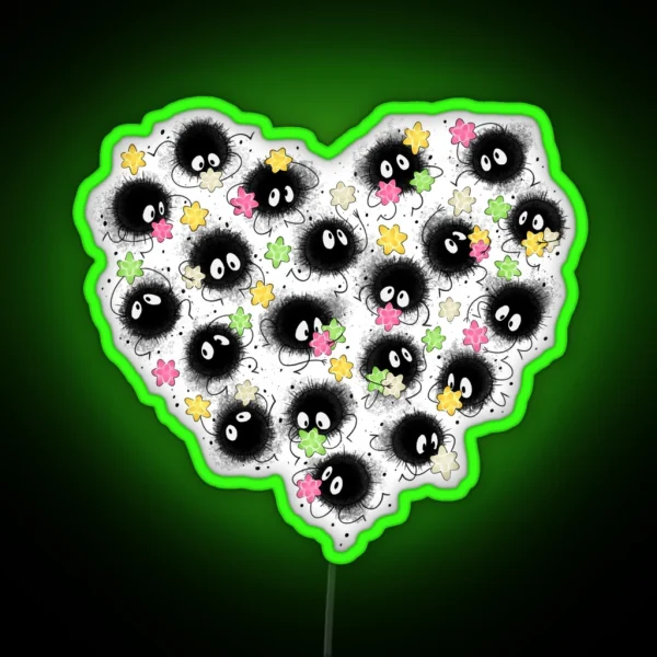 Heart Soot Spirits RGB Neon Sign