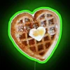 Neon Heart Waffle Sign - Add Whimsy to Your Decor