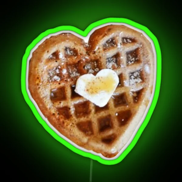 Heart Waffle RGB Neon Sign