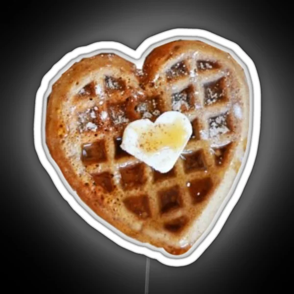 Heart Waffle RGB Neon Sign