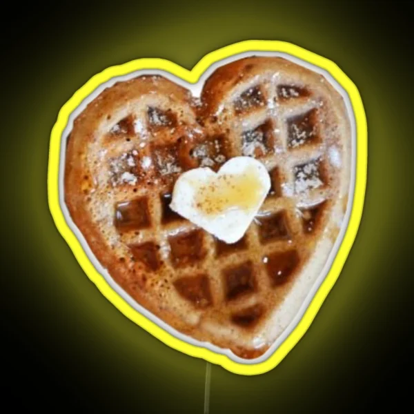 Heart Waffle RGB Neon Sign