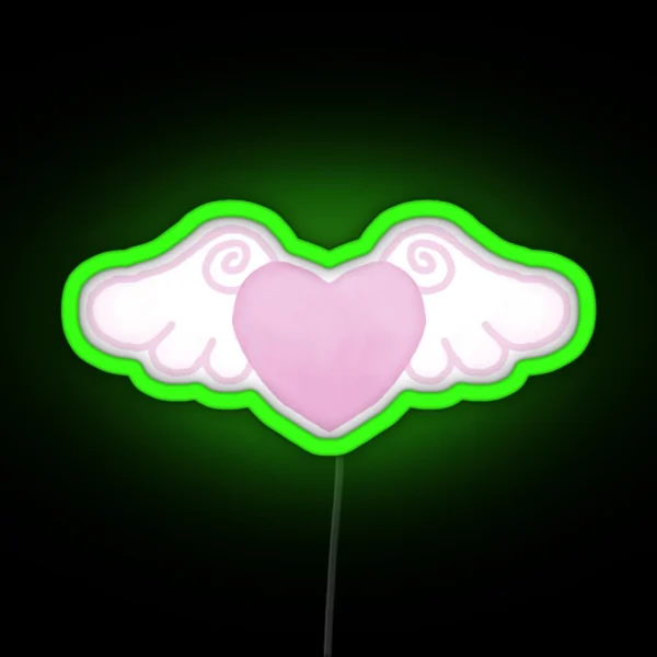 Heart With Wings RGB Neon Sign