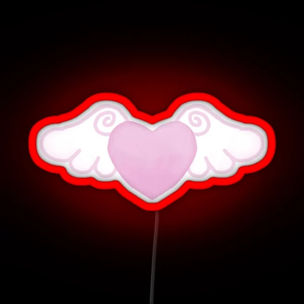 Heart With Wings RGB Neon Sign