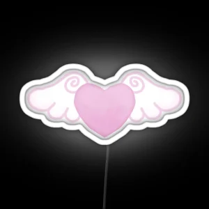 Heart With Wings RGB Neon Sign