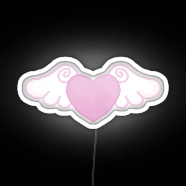 Heart With Wings RGB Neon Sign