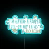 Vibrant RGB Neon Quote Wall Sign Inspired by Heartstopper's Nick Nelson