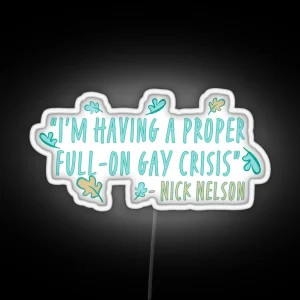 Heartstopper Nick Nelson Quote RGB Neon Sign