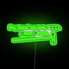 Unique Heather Jones inspired musical decorative neon wall art sign.